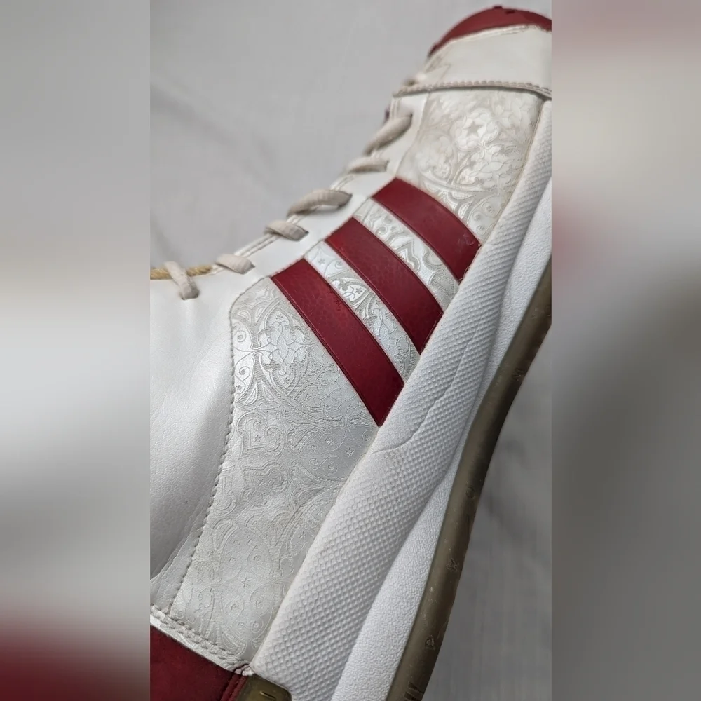 2008 Adidas Man's TS PRO  Tim Duncan Edition   Red & White-NBA All Star Size 14